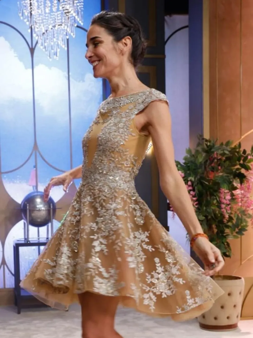 Juana Viale llevó un vestido de Gabriel Lage. Foto: IG.