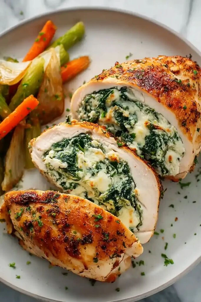 Pechugas de pollo rellenas. Foto: Pinterest