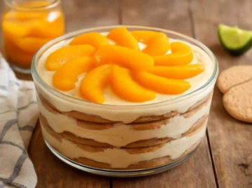 Torta cremosa de durazno y leche condensada: una receta express para tener lista en la heladera
