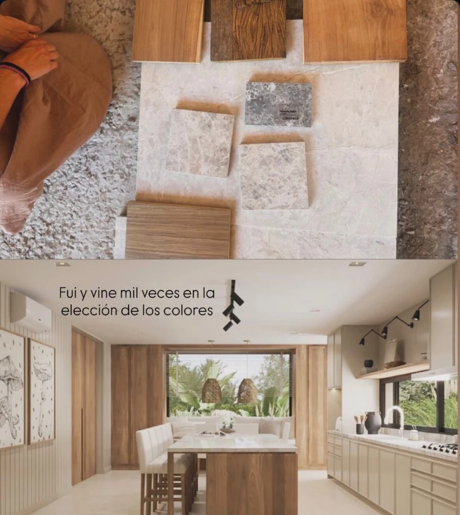 La pareja apostó por una arquitectura contemporánea con impronta cálida. 