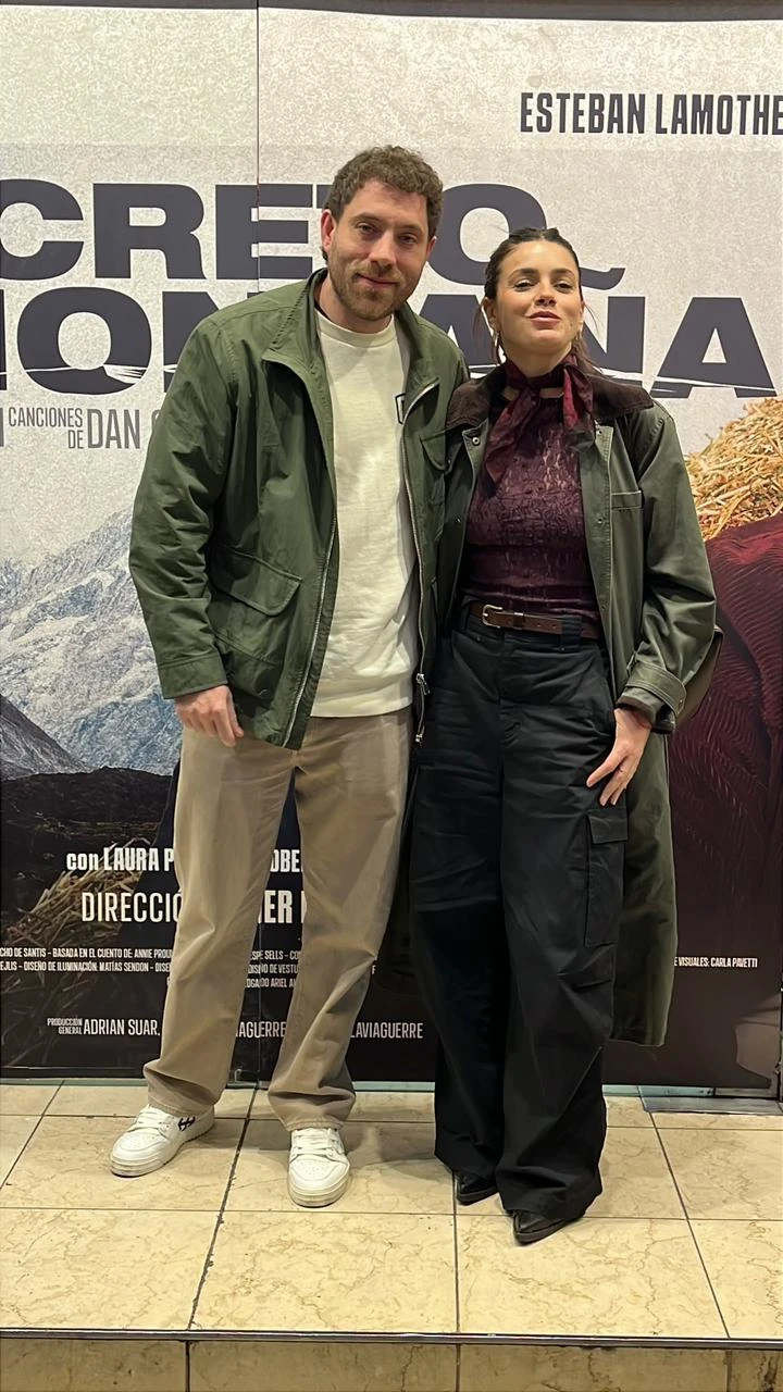 Natalie Pérez junto a Tomás Rottemberg.