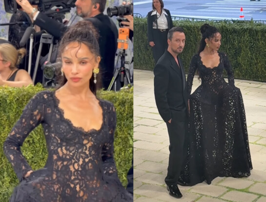 Met Gala 2026: Zoë Kravitz y el vestido lencero que confirma la tendencia nupcial del año
