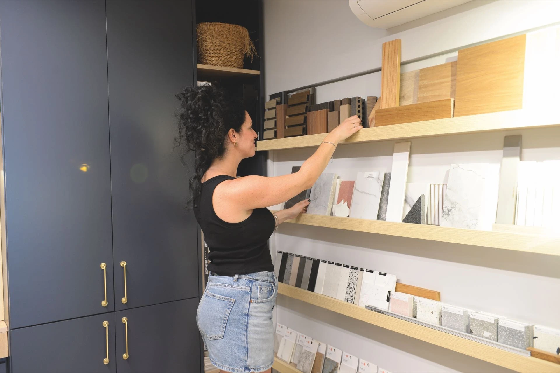 Mariana Hojman en su espacio de trabajo.
