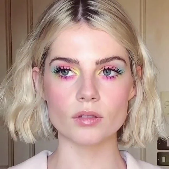 En el watercolor makeup los tonos aparecen desdibujados y mezclados entre sí.