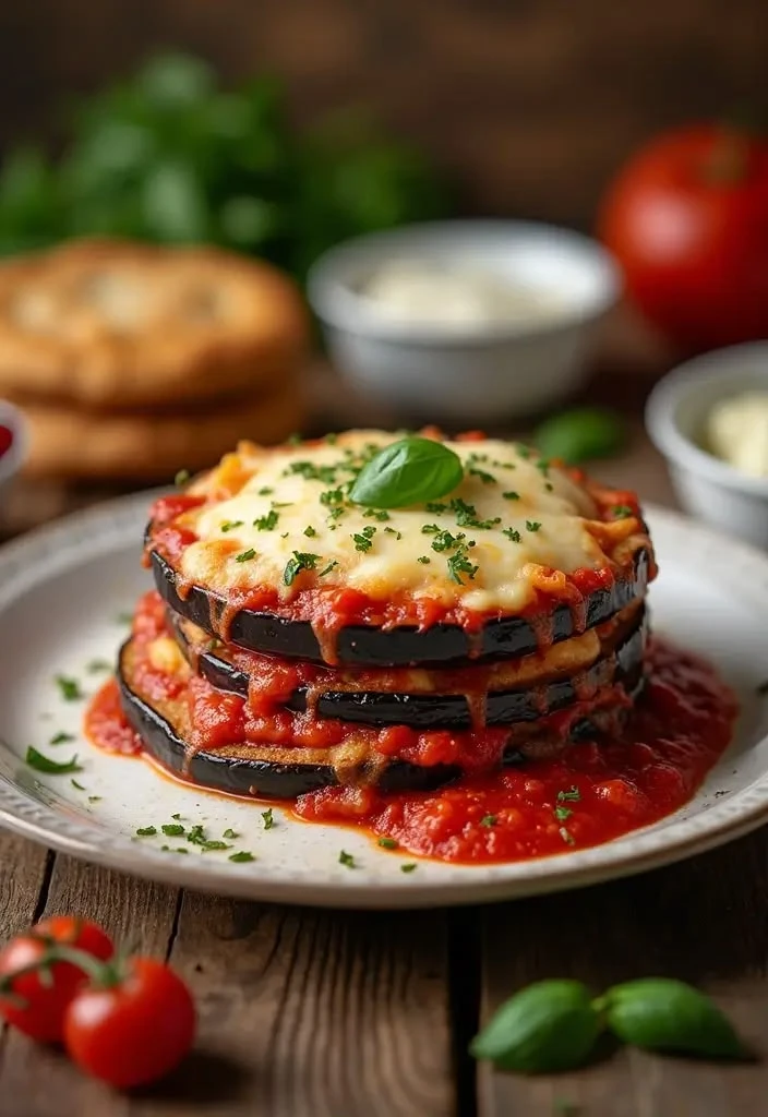 Berenjenas a la parmesana. Foto: Pinterest