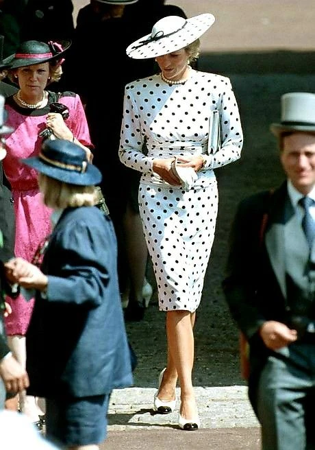 Lady Di era amante de los lunares. 