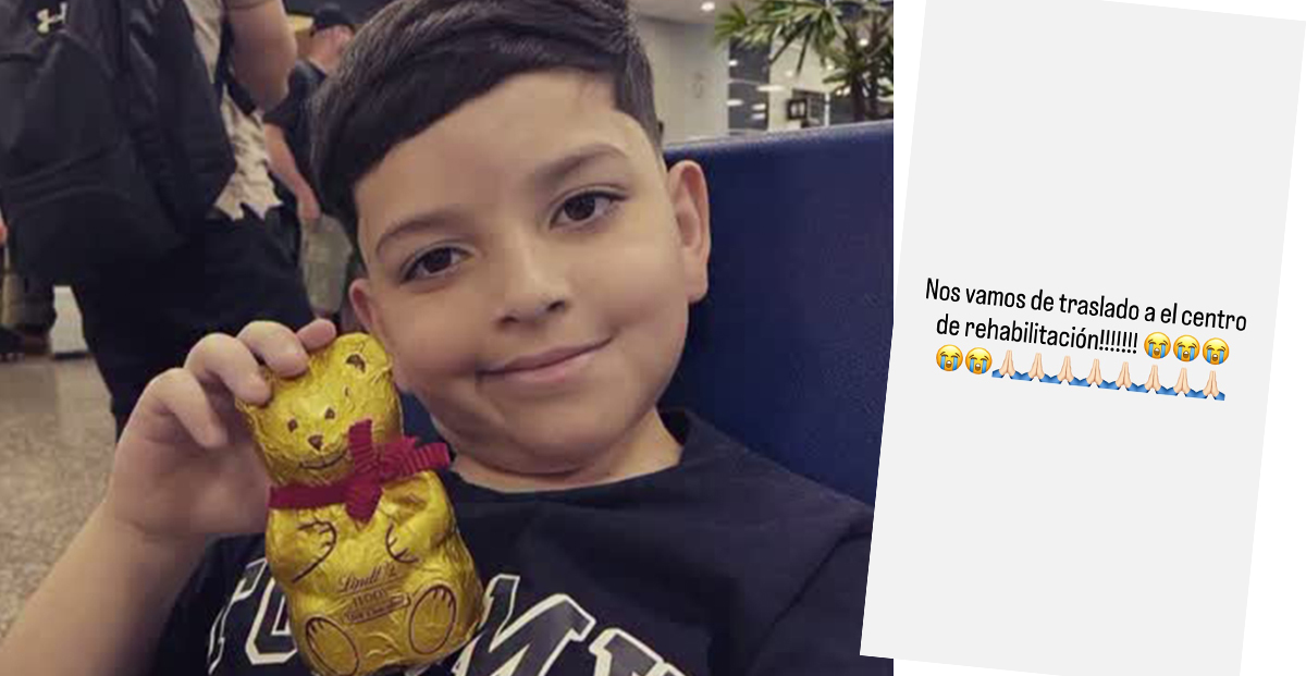 A mãe de Bastian Heres anunciou a fase de reabilitação da criança A mãe de Bastian Heres anunciou a fase de reabilitação da criança