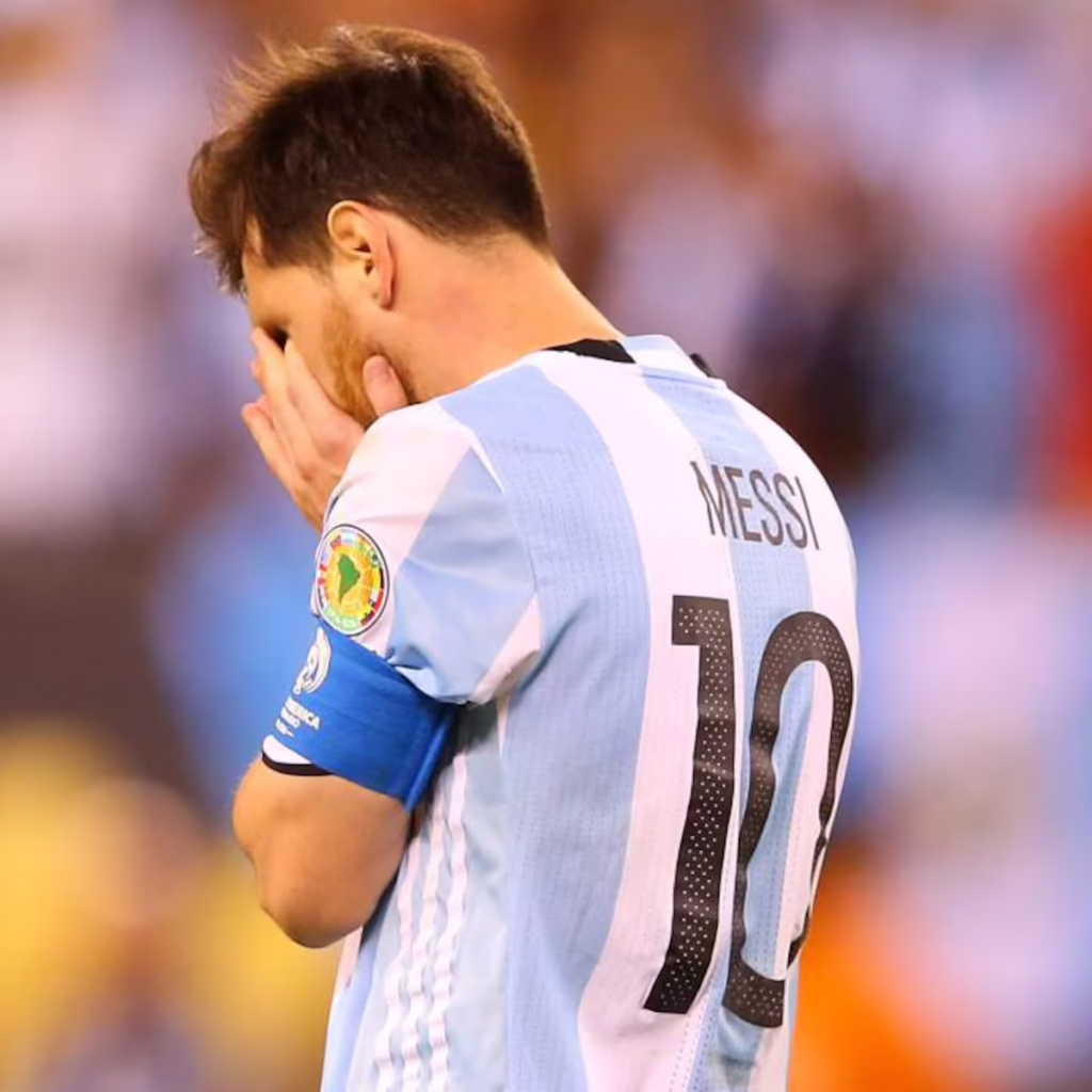 Messi llorando