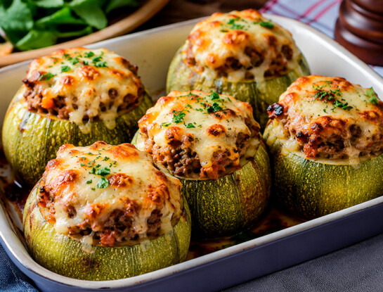 La receta fácil del día: zapallitos rellenos gratinados con carne y queso, una comida completa para el invierno