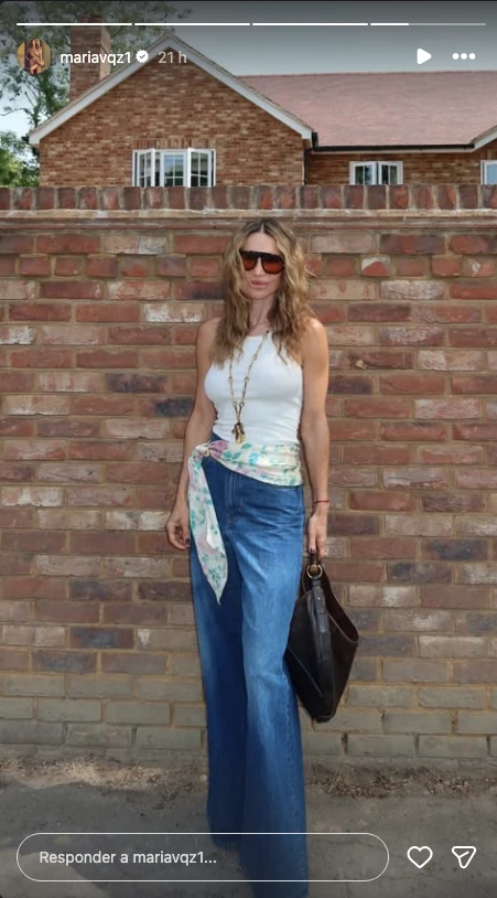 El look de María Vázquez. 
