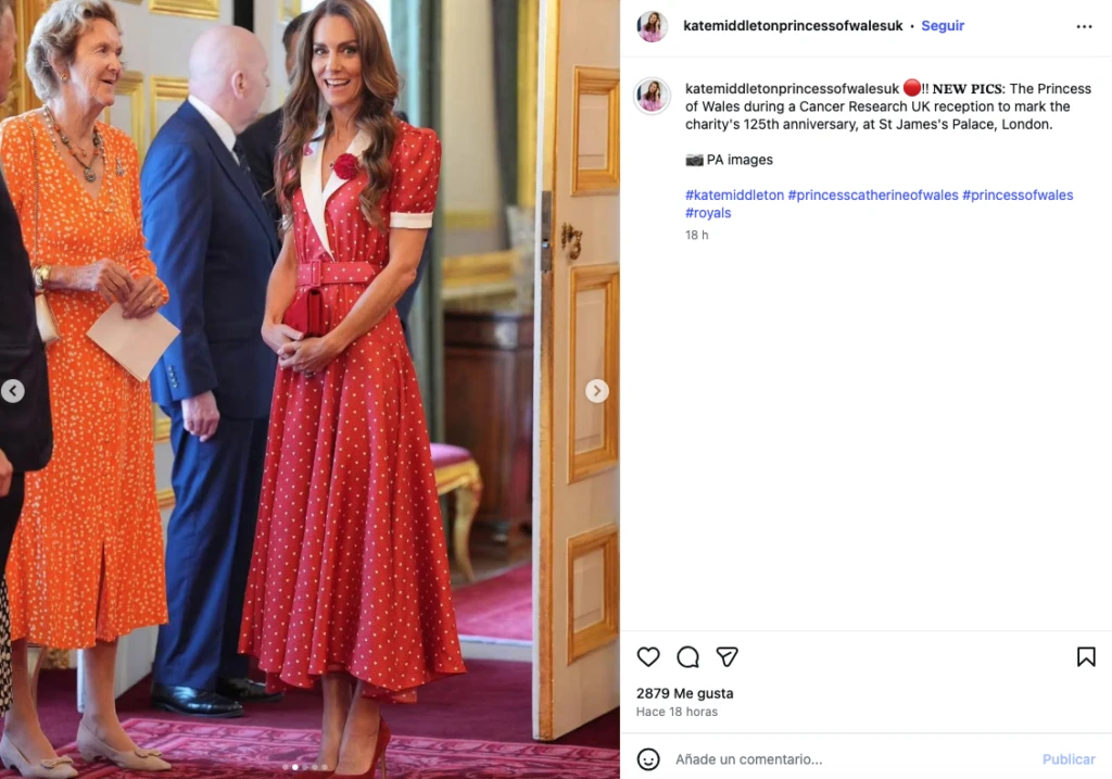 El vestido de Kate Middleton que evocó la moda de los años 50
