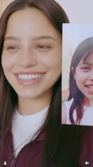 Además, comparó esas imágenes con tomas actuales de su rostro, destacando las similitudes en sus facciones y dejando en claro cuál es su postura frente a las críticas.