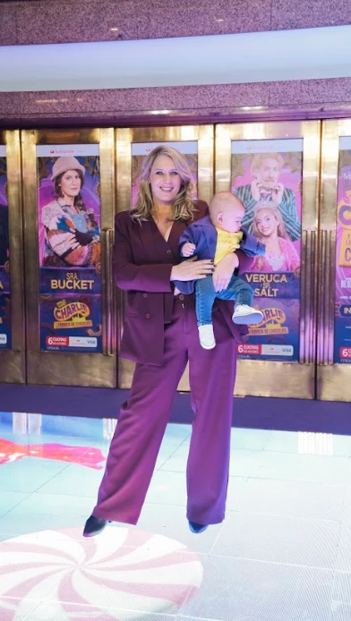 Rocío Marengo y su bebé.
