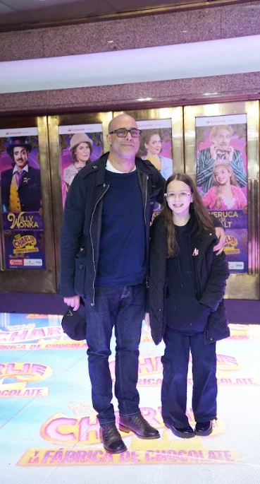 Sebastián Presta y su hija.
