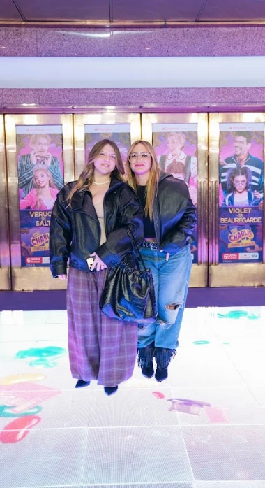 Karina "La Princesita" y su hija.