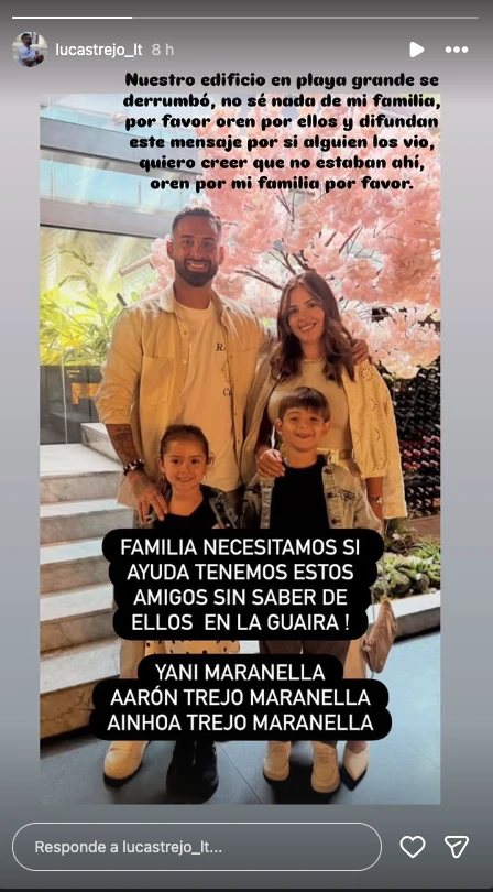 El desesperado pedido de Lucas Trejo.