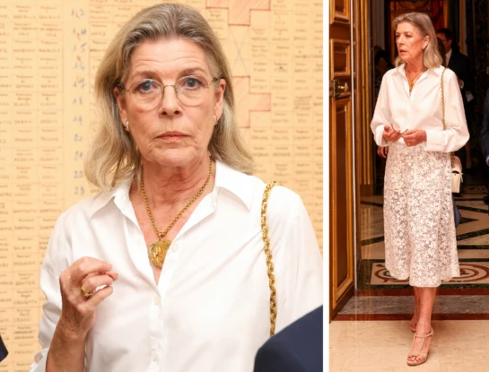 Carolina de Mónaco y su sofisticado look nupcial que combinó encaje y diseño atemporal