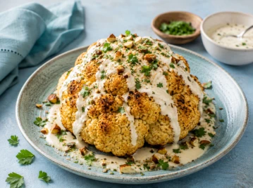 Coliflor al horno: la receta con yogur y tahini que lo convierte en un plato irresistible