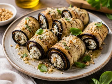 Rollitos de berenjena rellenos: una receta liviana, rica y muy fácil de preparar