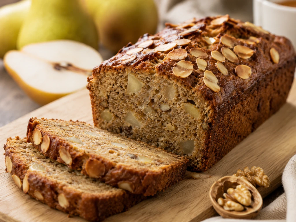 Budín de pera y cardamomo