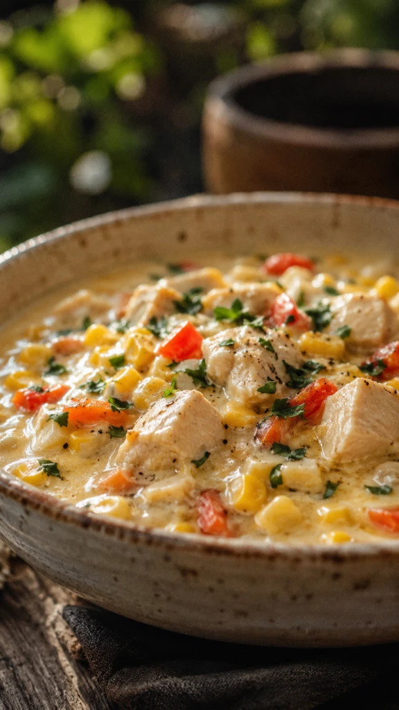Cazuela de pollo y choclo