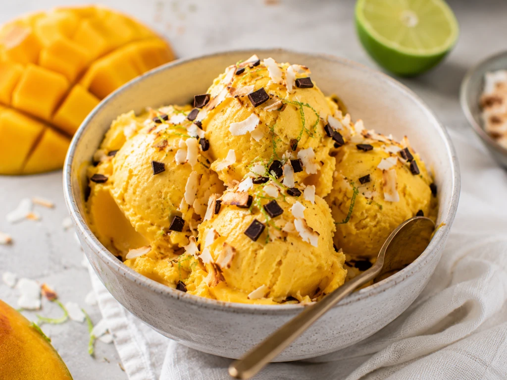 Helado de mango y coco: una receta cremosa, tropical y sin azúcar agregada

