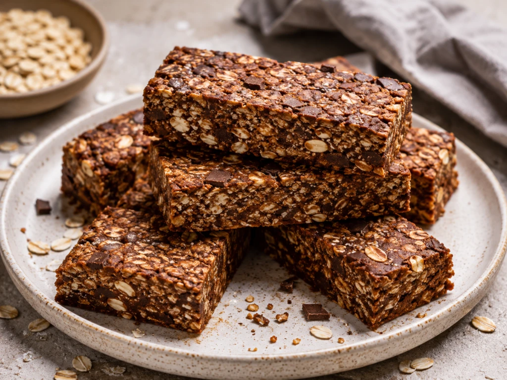 Barras de avena, cacao y manteca de almendras: la receta del snack saludable ideal para meal prep