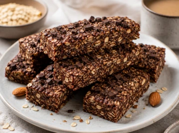 Barras de avena, cacao y manteca de almendras: la receta del snack saludable ideal para meal prep