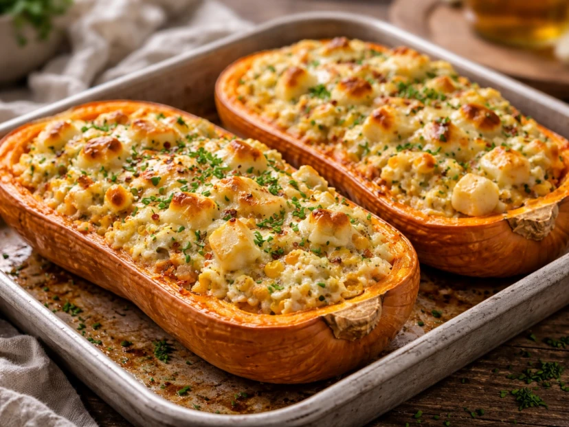 Calabaza rellena: la receta cremosa y gratinada que se convierte en la estrella del invierno