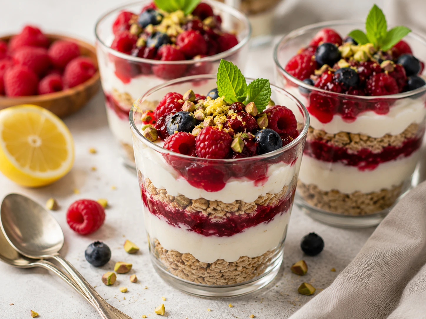 Cheesecake fit: la receta viral en vaso con frutos rojos, cremoso y sin horno
