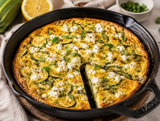 Frittata de zucchini al horno: la receta liviana y nutritiva con queso feta