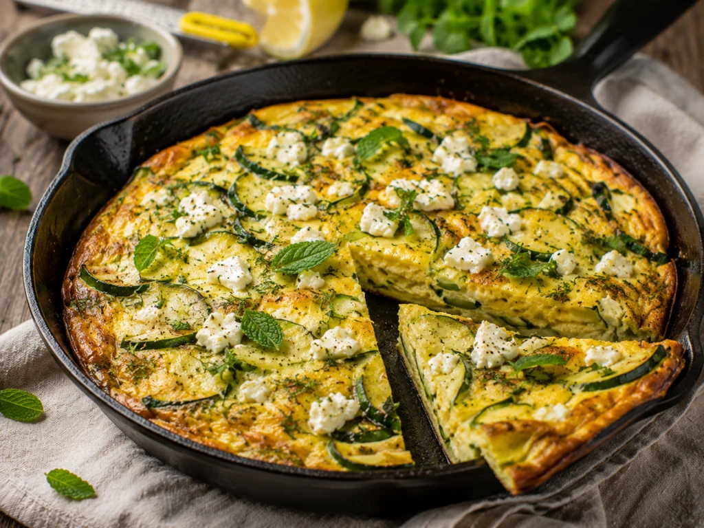 Frittata de zucchini al horno: la receta liviana y nutritiva con queso feta