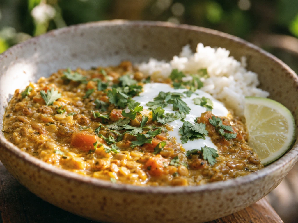Curry de lentejas: una receta saludable, cremosa y llena de sabor para el invierno