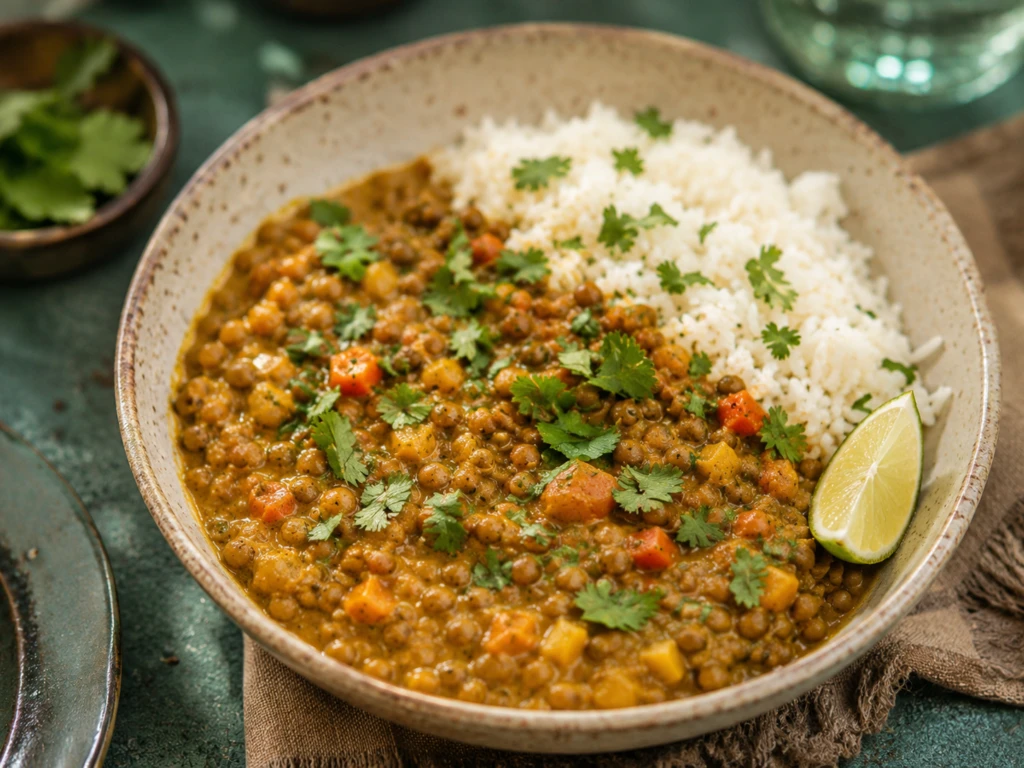 Curry de lentejas: una receta saludable, cremosa y llena de sabor para el invierno