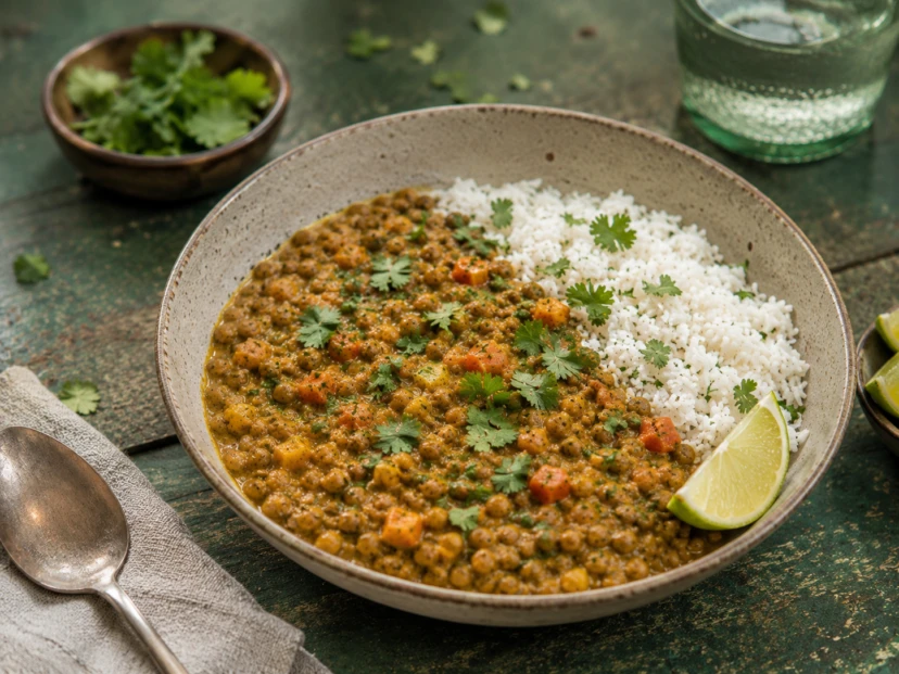 Curry de lentejas: una receta saludable, cremosa y llena de sabor para el invierno