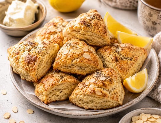 Scones de yogur y limón: una receta liviana y lista en 30 minutos