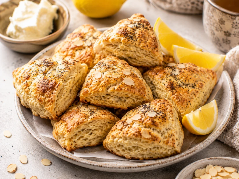 Scones de yogur y limón: más livianos que los tradicionales y listos en 30 minutos
