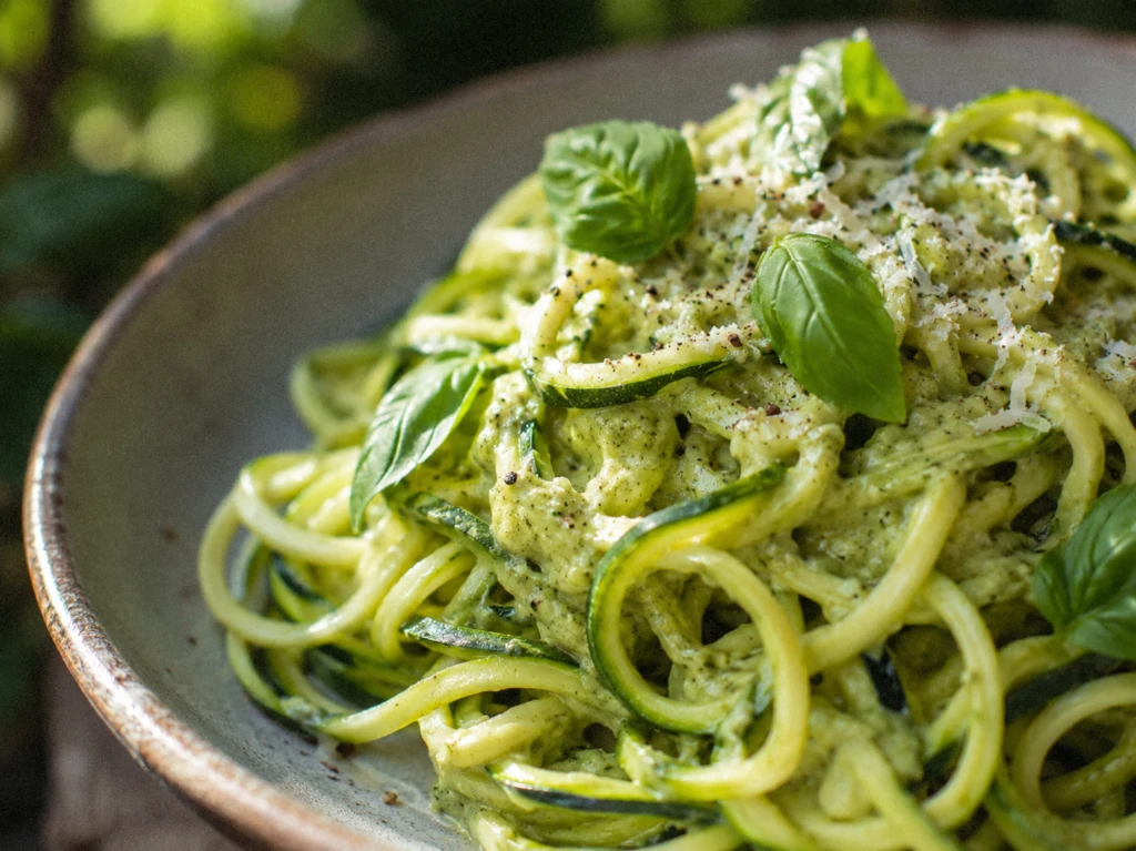 Fideos de zucchini con pesto de palta: una receta fresca, saludable y lista en minutos

