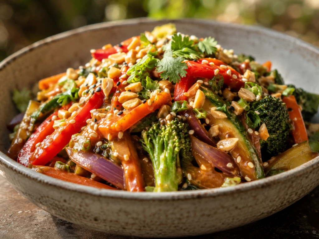 La receta de wok de verduras con maní que vas a querer repetir todas las semanas

