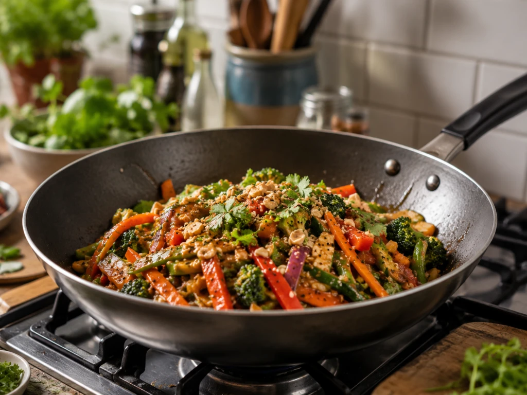 La receta de wok de verduras con maní que vas a querer repetir todas las semanas

