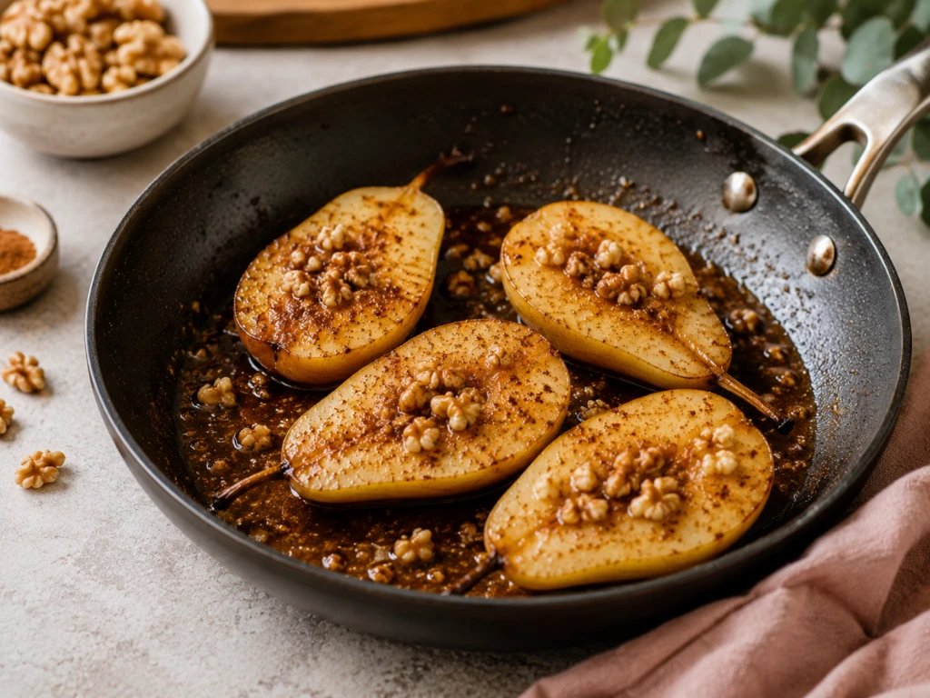 Cómo hacer peras asadas con yogur y nueces: una receta saludable y deliciosa