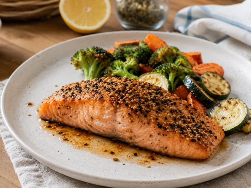 Salmón al horno: la receta con sésamo y miel que queda dorada y deliciosa