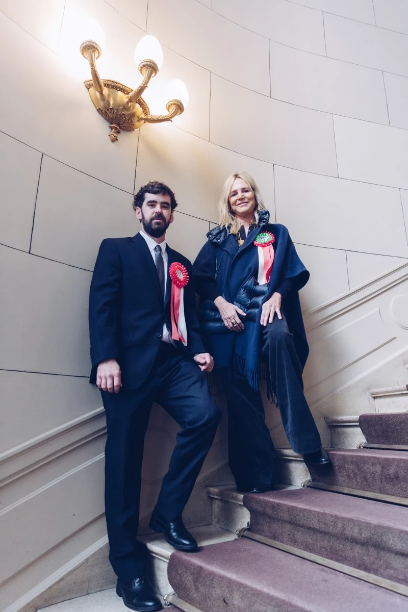 Mateo Allen y Cynthia De Winne.