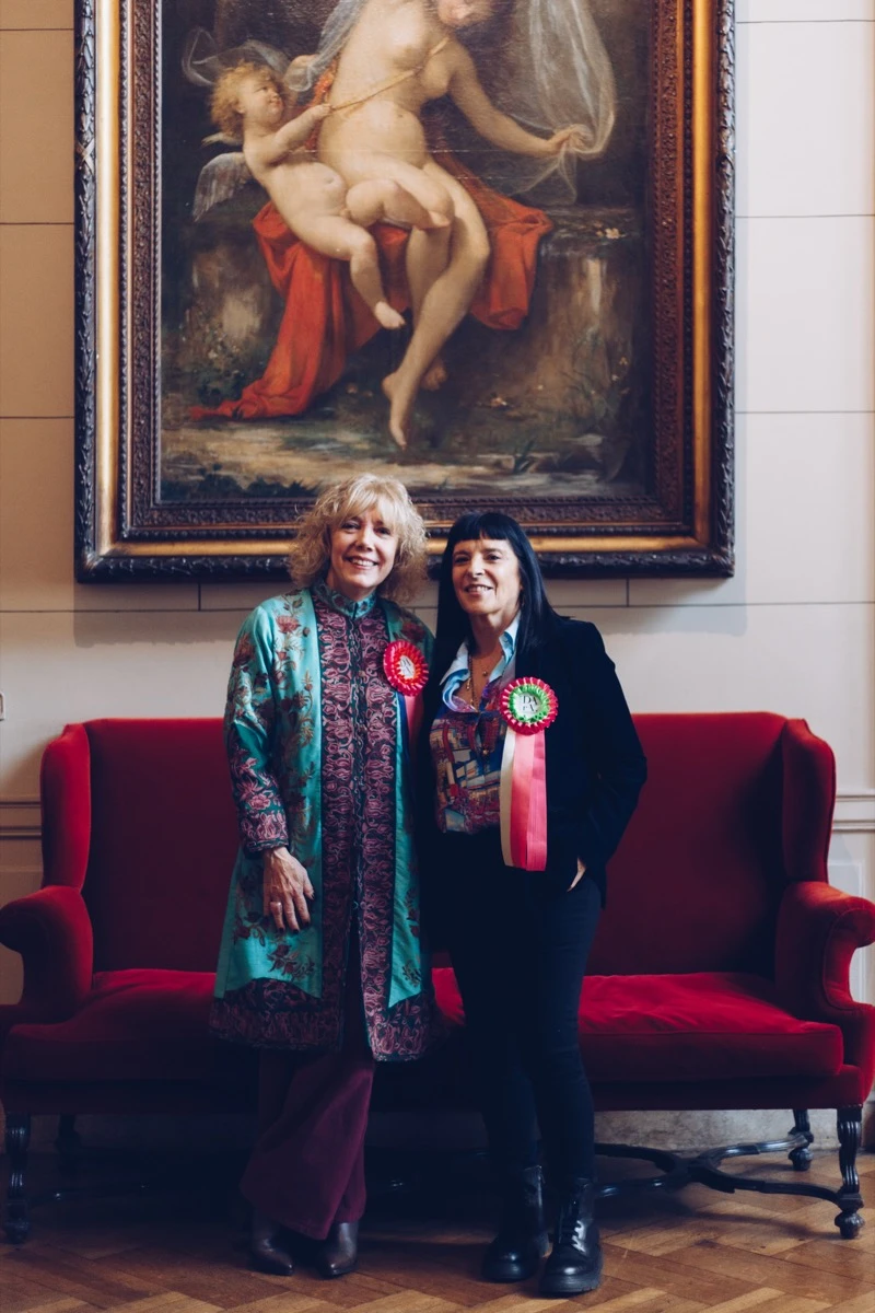 Cecilia James y Patricia Lascano.