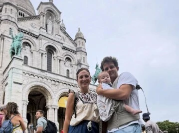 "Días mágicos": el viaje a París de Caro Amoroso, Guido Covini y su hijo Vicente