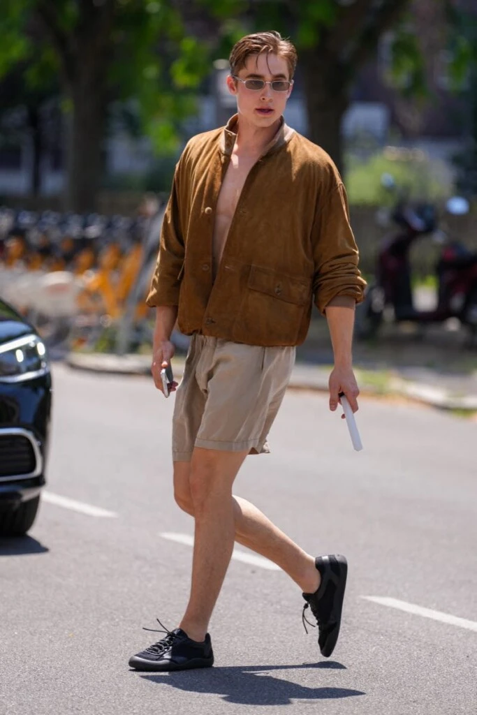 Street style desfile Menswear Prada en Milán