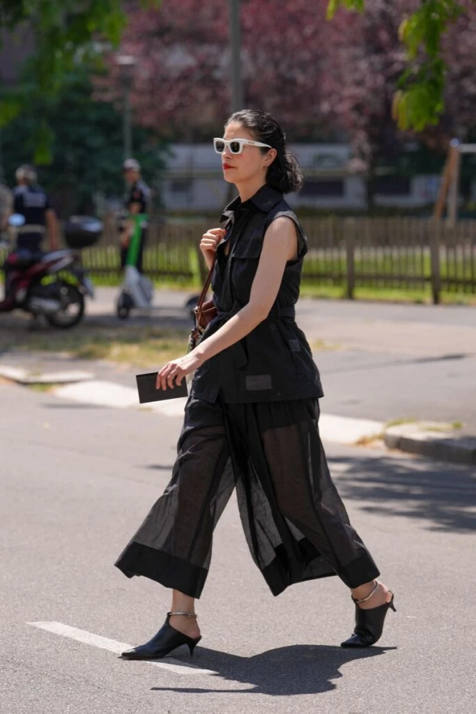 Street style desfile Menswear Prada en Milán