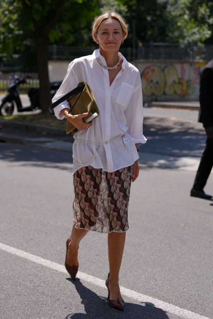 Street style desfile Menswear Prada en Milán