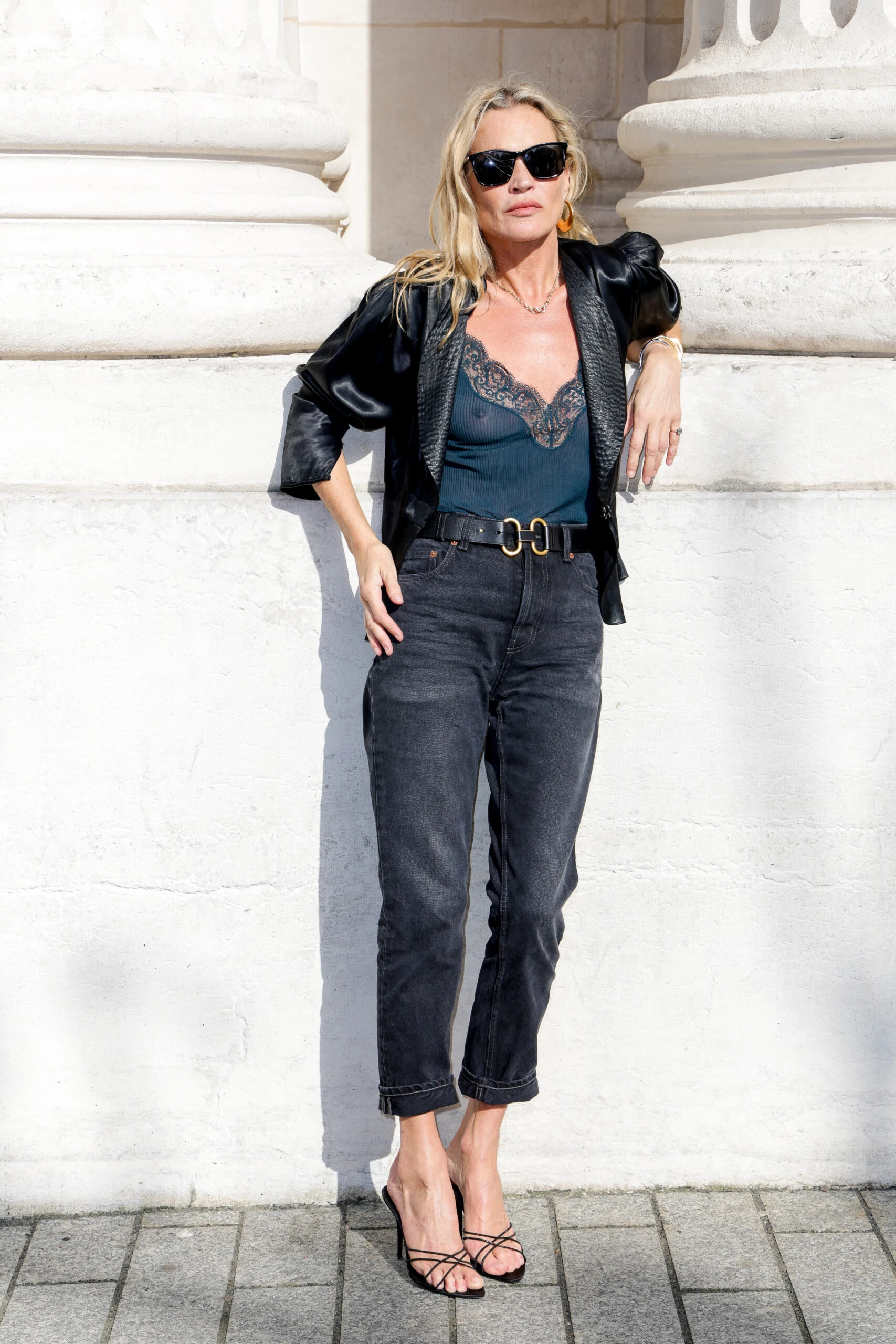 Kate Moss en el desfile deSaint Laurent.