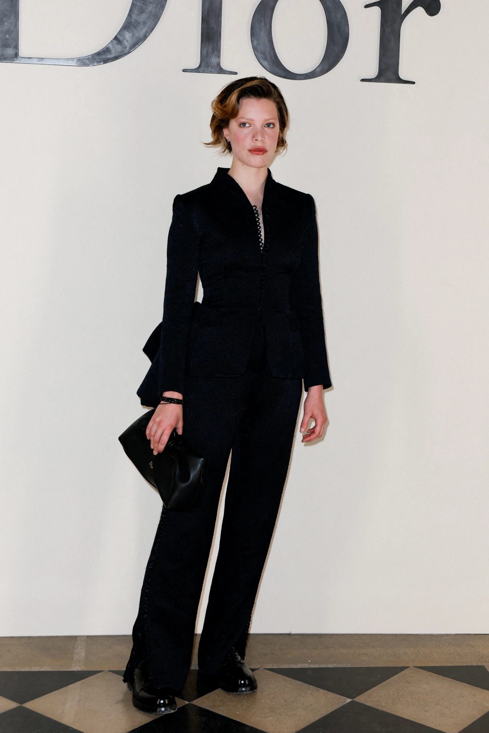 Elke Biesendorfer en el desfile de Dior.